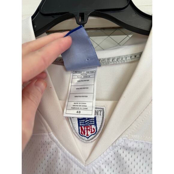 Reebok White Red 80 Shockey NY Giants Football Jersey Sz 48 GS - Picture 4 of 5